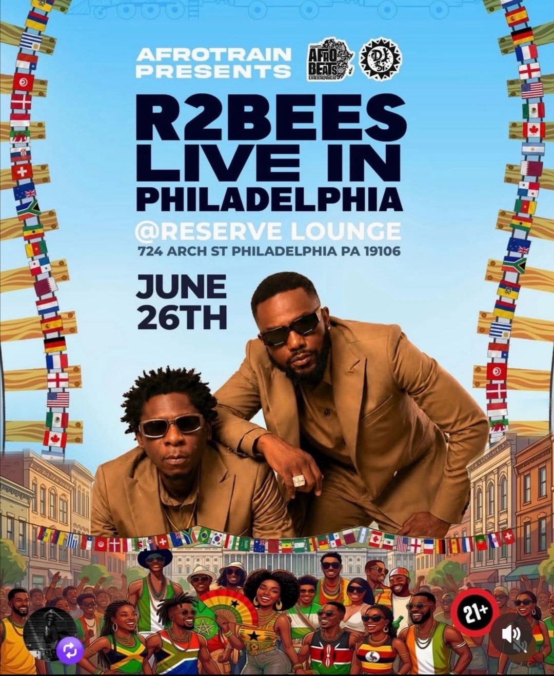 R2BEES LIVE IN PHILADELPHIA - Event Image